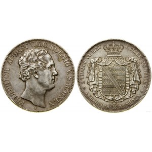 Niemcy, dwutalar = 3 1/2 guldena, 1852 F, Drezno