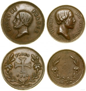 France, set of 2 medals