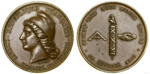 France, commemorative medal, 1848