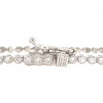 TENNIS TYPE WHITE GOLD BRACELET 3.79 GR WITH DIAMONDS - BRC20301