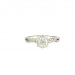 WHITE GOLD RING 3.68 GR WITH DIAMONDS - A2464