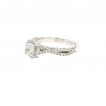 WHITE GOLD RING 3.68 GR WITH DIAMONDS - A2464