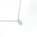 14K WHITE GOLD 1.88 GR DIAMOND NECKLACE DIAMONDS - A2727