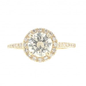 DIAMOND 1 CTS AND BRIGHT DIAMOND RING - RNG20211