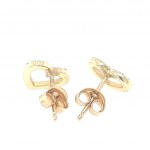 14K YELLOW GOLD EARRINGS WITH DIAMONDS - A72R