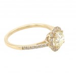 WHITE GOLD RING WITH DIAMONDAND BRILLIANT - RNG10611