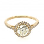 WHITE GOLD RING WITH DIAMONDAND BRILLIANT - RNG10611