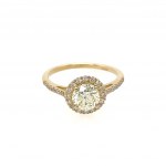 WHITE GOLD RING WITH DIAMONDAND BRILLIANT - RNG10611