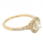 WHITE GOLD RING WITH DIAMONDAND BRILLIANT - RNG10611