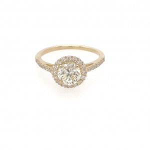 WHITE GOLD RING WITH DIAMONDAND BRILLIANT - RNG10611