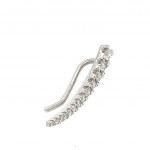 GOLD RIGHT EARRING WITH DIAMONDS - A2673