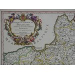 Rzeczpospolita Polska Litwa Ukraina ESTATS DE LA COURONNE DE POLOGNE Sanson Jaillot 1708