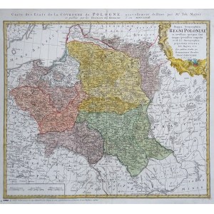 Rzeczpospolita Polska Litwa Ukraina Mappa Geographica REGNI POLONIAE Mayer Homann 1773