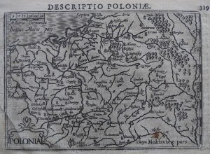 Poland POLONIA Bertius, Kaerius 1598