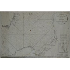 Bałtyk mapa morska CARTE REDUITE DE LA MER BALTIQUE Depot general de la Marine 1815
