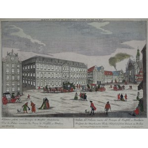 Wrocław, Pałac Hatzfeldtów VUE DE PALAIS NOUVEAU DU PRINCE DE HAZFELD A BRESLAU Werner, Probst 1780