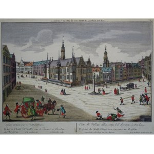 Wrocław Ratusz oraz południowa i wschodnia część Rynku VUE DE L'HOTEL DE VILLE SUR LE DEVANT A BRESLAU Werner Winckler Probst 1760
