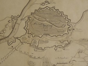 Gdansk, manuscript plan of the siege, 1813