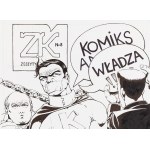 Nikodem Cabała (ur. 1980), ”Komiks a władza”, Zeszyty Komiksowe nr 8, projekt okładki, 2014