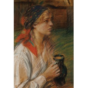 Jozef SZCZĘSNY, GÓRALKA Z DZBANEM, ca. 1920