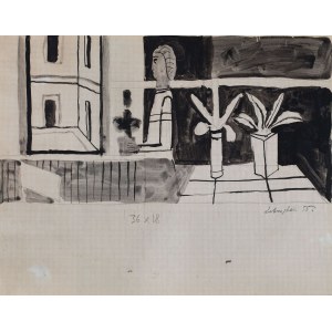 Jan LEBENSTEIN, GIFT AM FENSTER, 1955