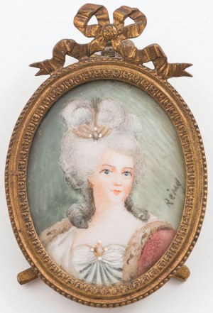 MINIATURE, PORTRAIT OF A LADY, early 20th century.