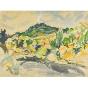Jan Waclaw ZAWADOWSKI [Zawado] (1891-1982), Landscape from the South of France, 1930