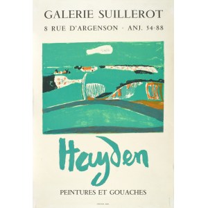 Henryk HAYDEN (1883-1970), Pejzaż - Plakat wystawy artysty w paryskiej Galerii Suillerot, 1965