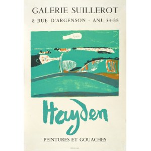 Henry HAYDEN (1883-1970), Krajina - plagát k umelcovej výstave v galérii Suillerot, Paríž, 1965