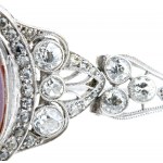 TIFFANY & Co: Diamond cameo gold bracelet. 1920's