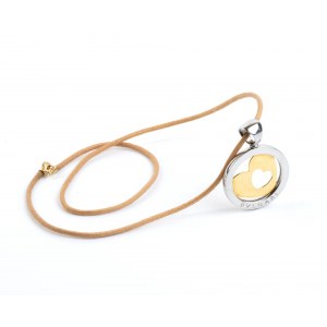 BULGARI: with a gold and steel pendant necklace