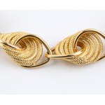 Spiral gold bracelet