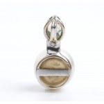 Diamond pearl gold pendant