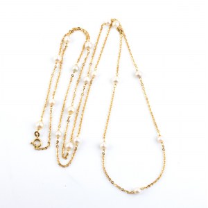 Pearl gold necklace