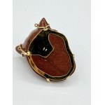 Gold stone gold pendant