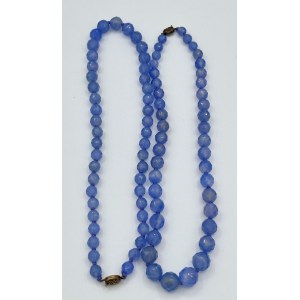 Two chalcedony necklaces