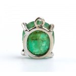 Emerald gold pendant