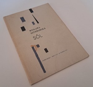 SZYMBORSKA Wisława - Salt [1st Edition 1962].