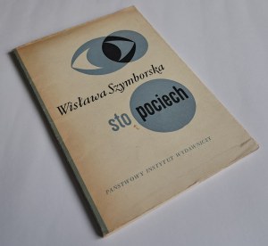 SZYMBORSKA Wisława - Sto pociech wiersze [1. Auflage 1967].