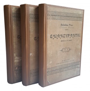 PRUS Bolesław - Emancypantki 3 volumes 1894 [1ère édition].