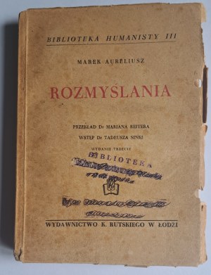 AURELIUSZ Marek - Rozmyślania 1948