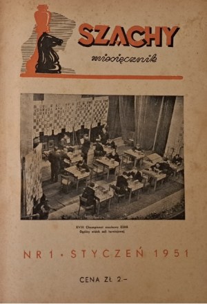 SZACHY miesięcznik Rok IV 1949 nr 1-12 kompletny rok [magazine].
