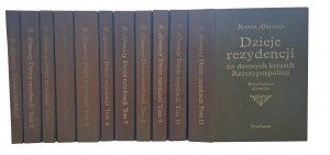 AFTANAZY Roman - Histoire des résidences situées sur les anciennes frontières de la République de Pologne 11 volumes kpl