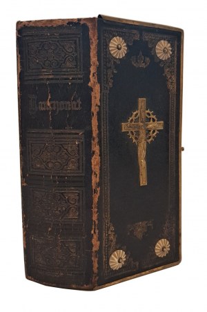FIEDLER - KANCYONAŁ zawierający w sobie pieśni chrześcijańskie, Modlitwy nabożne, Katechizm Lutra 1880 [3 DZIEŁA WSPÓŁOPRAWNE]