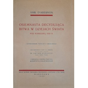 [Bitwa Warszawska] D'ABERNON Vhr - Osiemnasta decydująca bitwa w dziejach świata 1932
