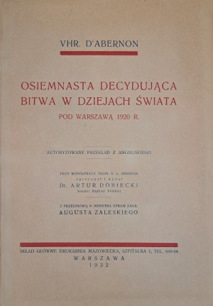 [Battle of Warsaw] D'ABERNON Vhr - Eighteenth decisive battle in the history of the world 1932