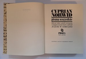 NORWID Kamil Cyprian - PISMA WSZYSTKIE I-XI complet