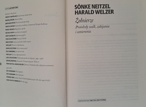 NEITZEL Sonke, WELZER Harald - Les protocoles de combat, de meurtre et de mort des soldats