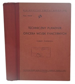 Manuel technique de l'officier des troupes blindées, première partie 1965