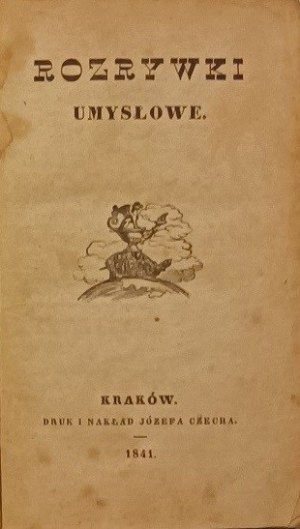 Divertimenti mentali 1841 [DICKENS Charles - Velo nero, diligenze ferite Prima edizione].